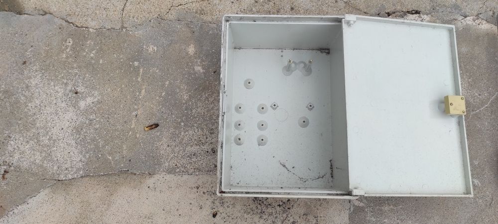 Caixa do contador do gás