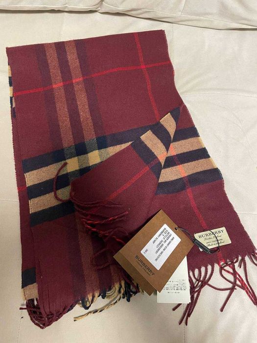 Шарф Burberry червоний