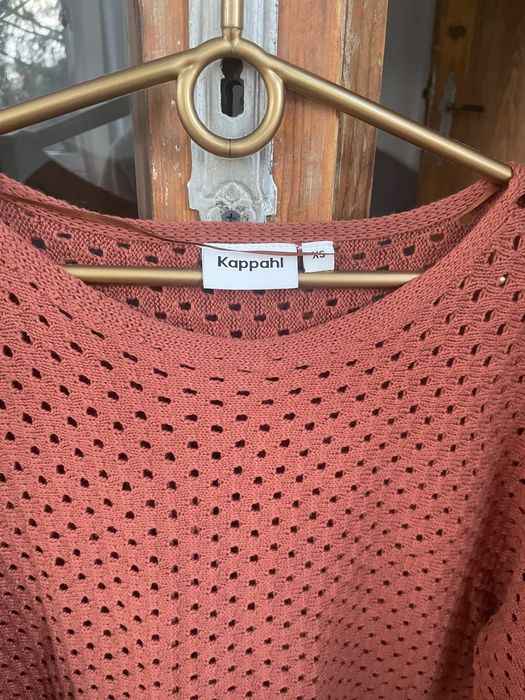 Kappahl nowy ażurowy sweter krótkie rękawy hippie boho