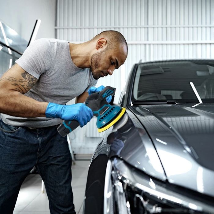 Аккумуляторная шлифовальная машина полировальная 2 аккумулятора POLISH