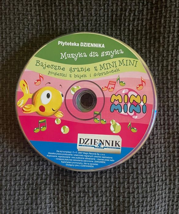 Płyty CD piosenki dla dzieci Mini Mini Puchatek Bajki Grajki