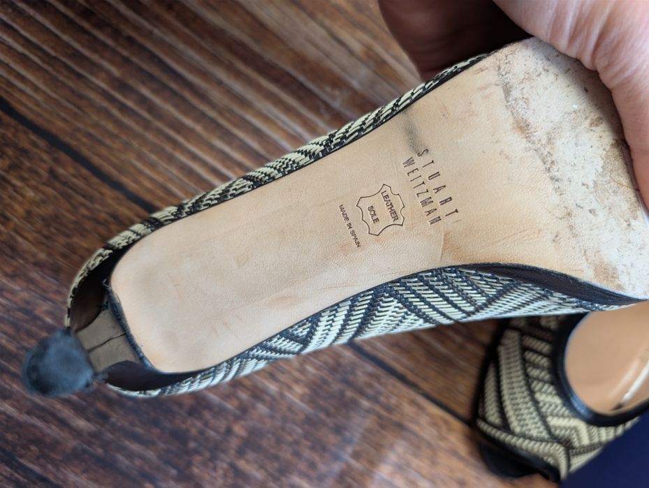 Sandały na szpilce szpilki Stuart Weitzman