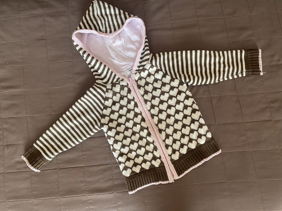 Кофта на підкладці для дівчинки 12/18 міс