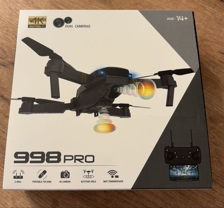 Dron 998PRO 4K Fabrycznie nowy Prezent