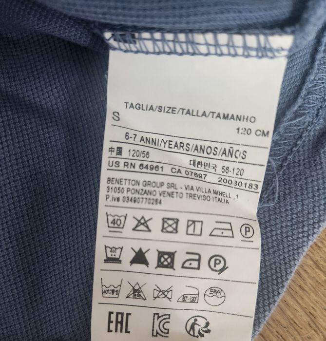 Śliczna polówka firmy Benetton. Stan bdb. R. 120