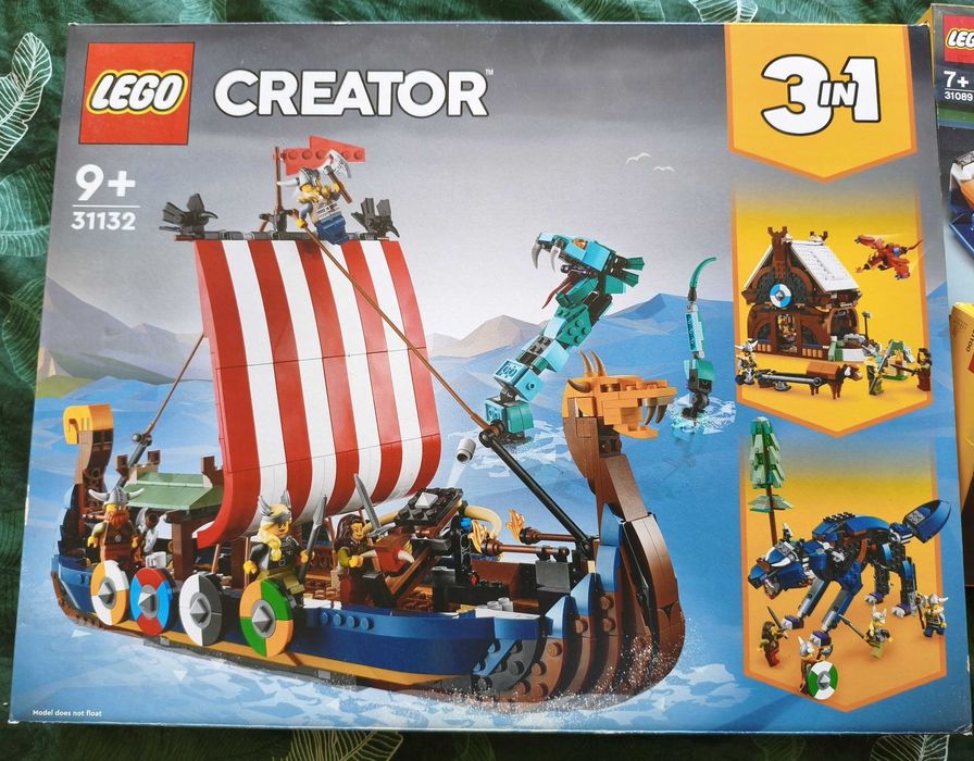 LEGO 31132 Creator 3w1 Statek wikingów i wąż z Midgardu