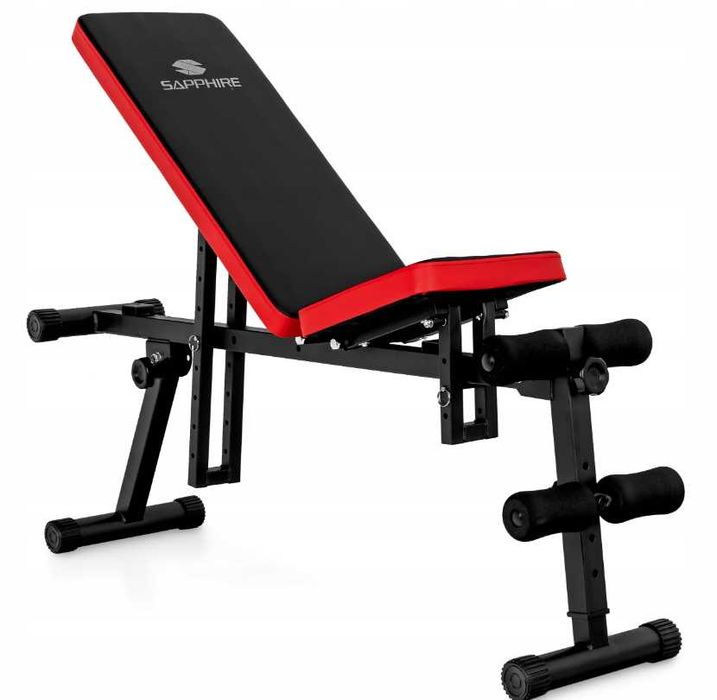 Składana ŁAWKA Ławeczka Treningowa Regulowana Do Ćwiczeń (OKAZJA)