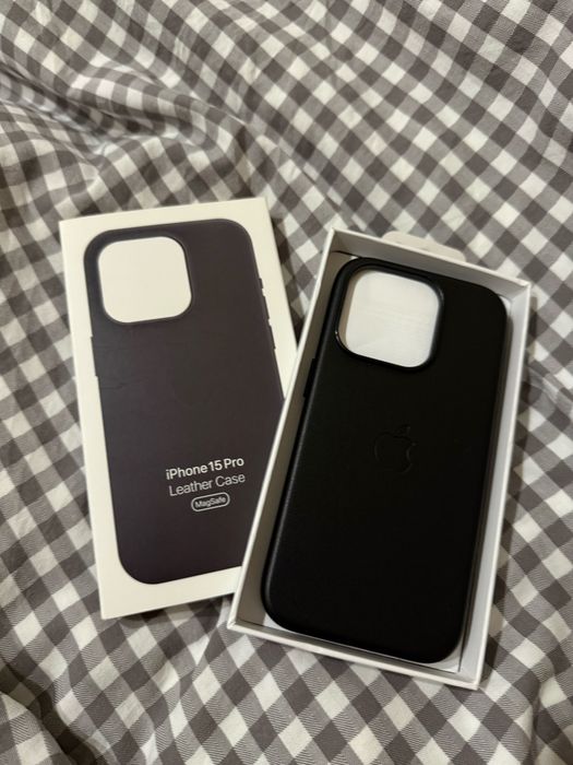 Leather case iphone 15 pro