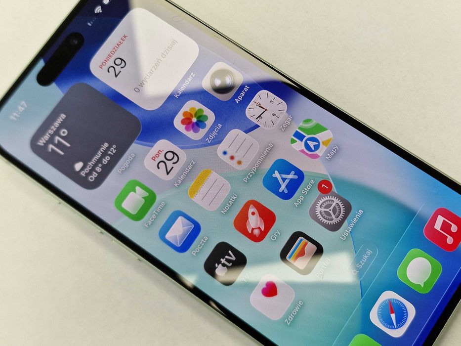 Iphone 15 128GB/ Green/ Zielony/ Bateria 87%/ Grade B+ + ładowarka