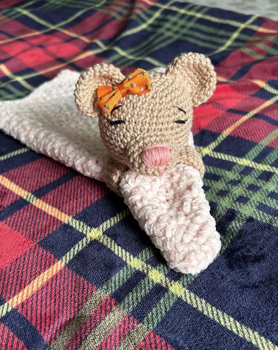 Naninha manta de apego em crochê handmade snuggle amigurumi
