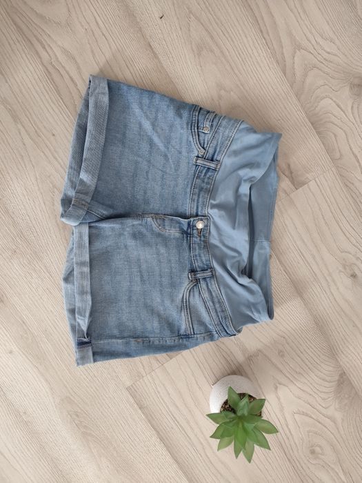 Jeansowe spodenki ciążowe H&M MAMA