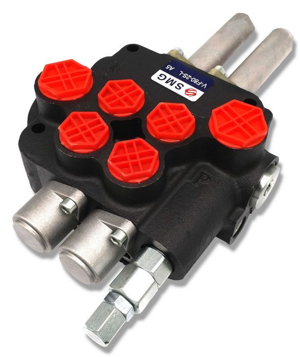 ROZDZIELACZ 80L 2 Sekcje 2x Dźwignia Linki 1500 mm Zestaw Tura [8943]