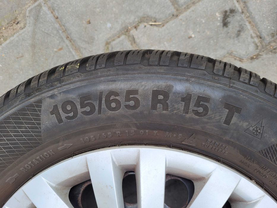 koła 195/65 15  volkswagen  r 15 felgi opony 5 x 112