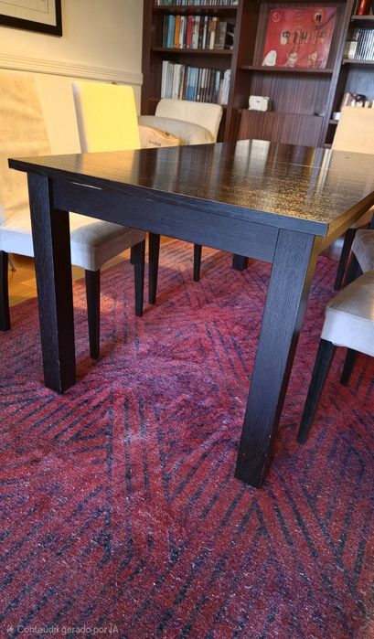 Mesa de jantar Habitat em wengé