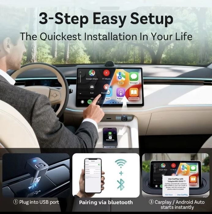 Pen Bluetooth Android auto e carplay445375754274099201
