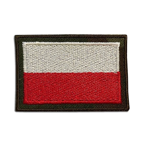 Emblemat Flaga Polski na rękaw 5,5 x 3,8 cm