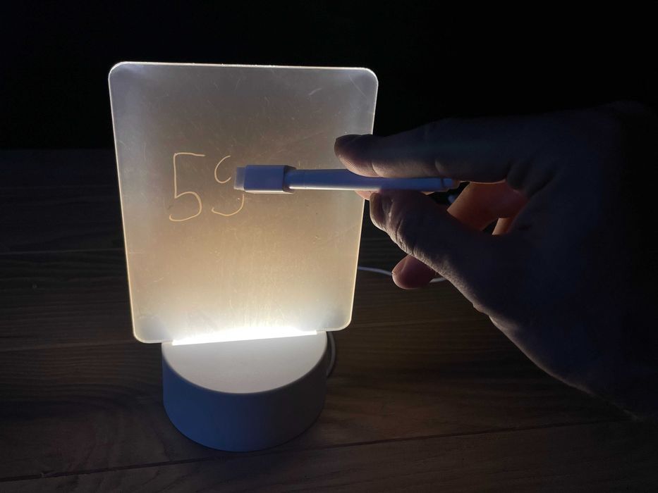 Дощечка з LED підсвіткою та ручкою для малювання