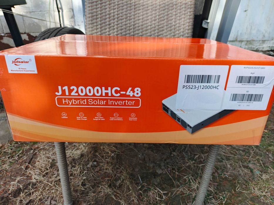 Najnowocześniejszy najmocniejszy falownik ON/OFF GRID 1F 230V 12kW 2xM