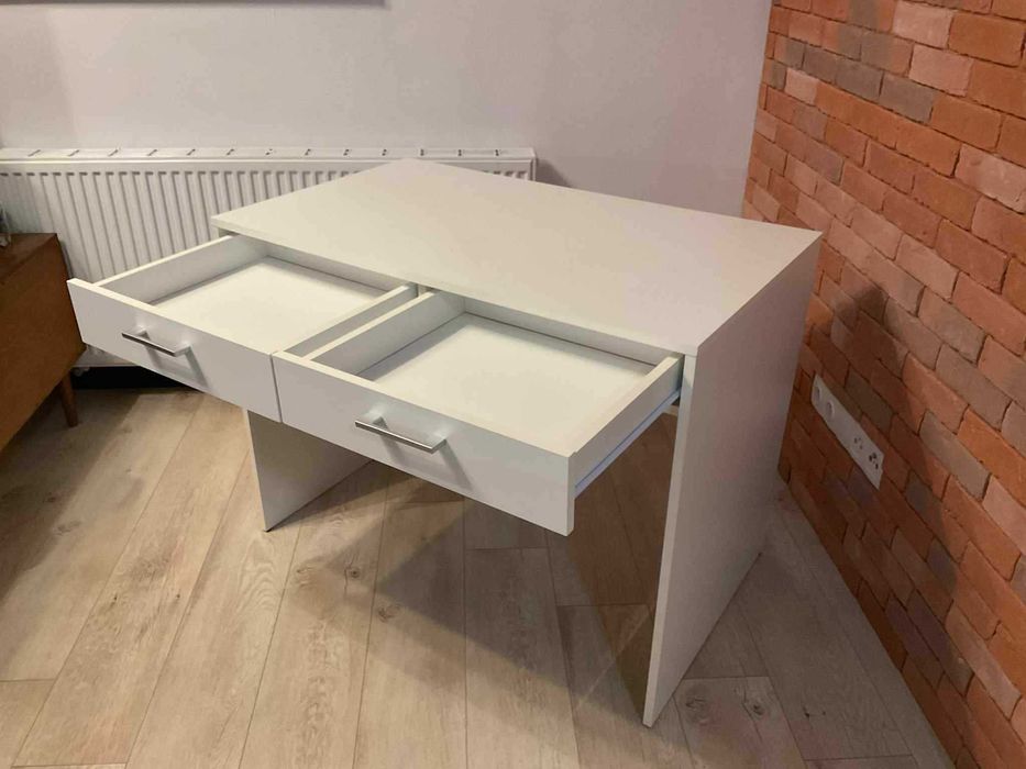 Biurko białe 100x60 | Szuflady | Super stan