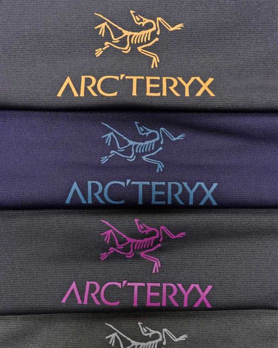 Футболка Arcteryx Motus Arcword Crew SS T-Shirt Gold Logo Black