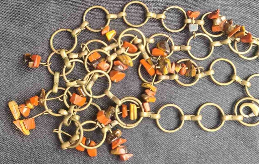 Пояс ремінь ремень бронза позолота вінтаж маркування хенд мейд