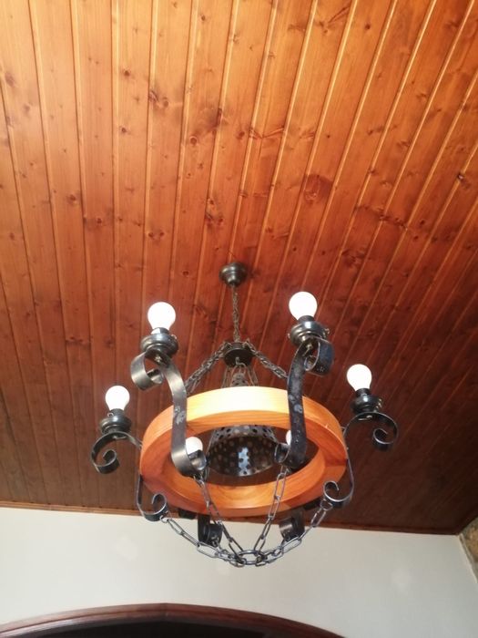 2 candeeiros rústicos