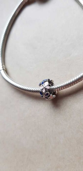 charms zawieszka srebro 925 przekładka motyle