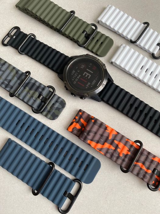 Ремінець Ocean strap на Garmin Quick Fit 22мм 26мм ремешок