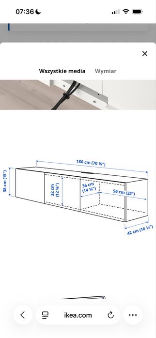Szafka rtv Besta ikea