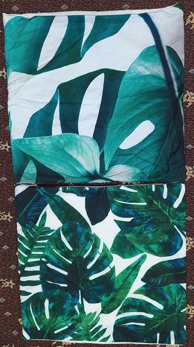наволочки декор чехлы подушки 42*42 см принт монстеры папоротник новые