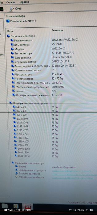 Монітор VeiwSonik