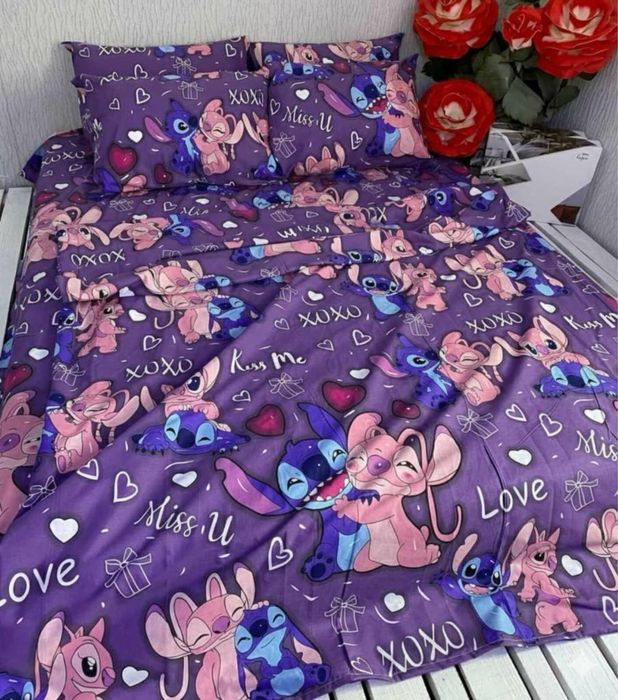 Постіль ДИТЯЧА Лабубу Куромі Стіч Роблокс Бетмен Марвел Майнкрафт