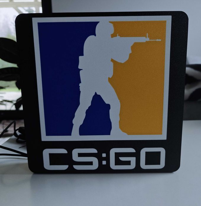 Ozdobna lampka LED z logo CS GO, CounterStrike Global Offensive