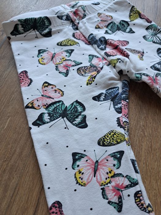 Legginsy w motylki H&M 80