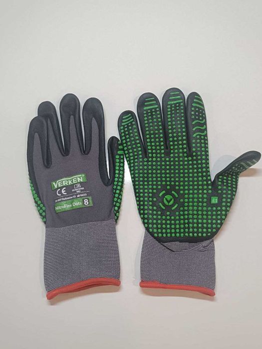 NitroFlex r.8 rękawice nitrylowe elastyczne precyzyjne monterskie