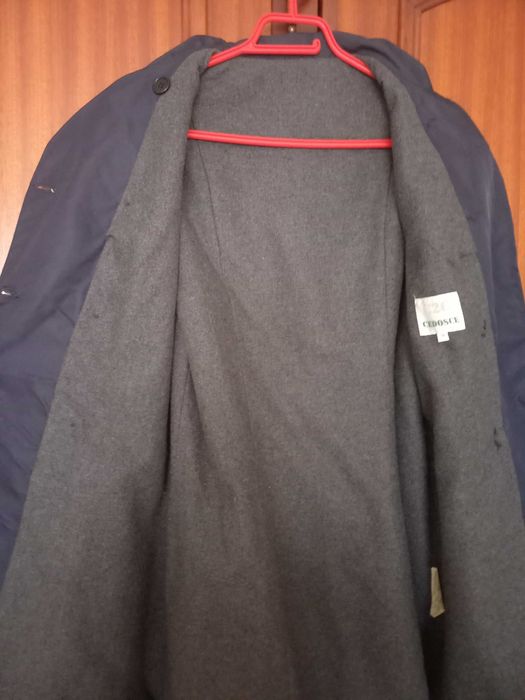 Gabardina azul escura