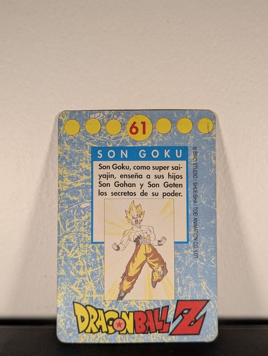 Cartas Vintage Dragon Ball Z (Panini / Matutano) – Son Goku & Videl