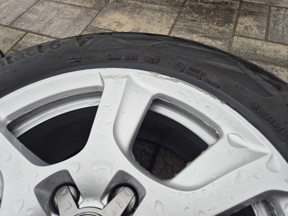 Alufelgi Audi r16 5x112 z oponami continental