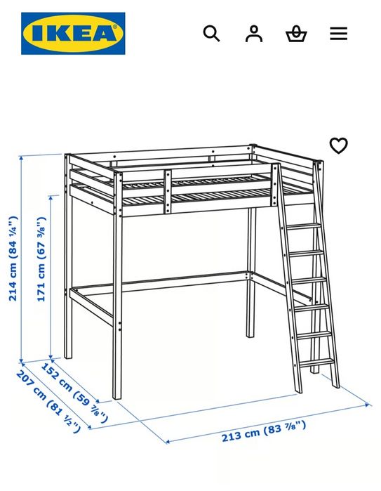 Cama Alta, Beliche  IKEA Stora