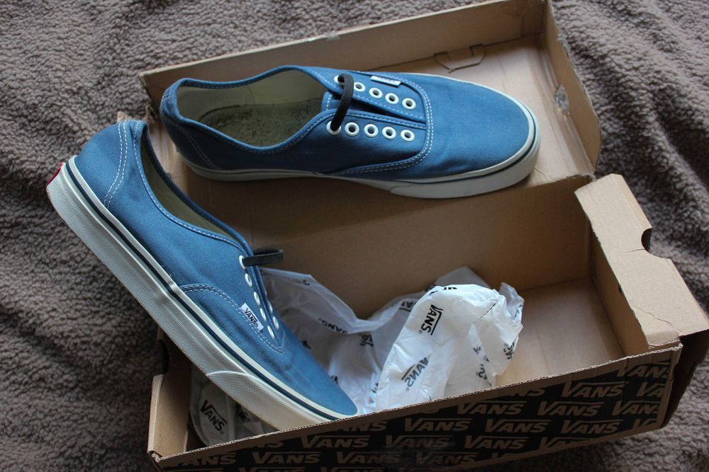 Кеди Vans authentic блакитні US 8.5