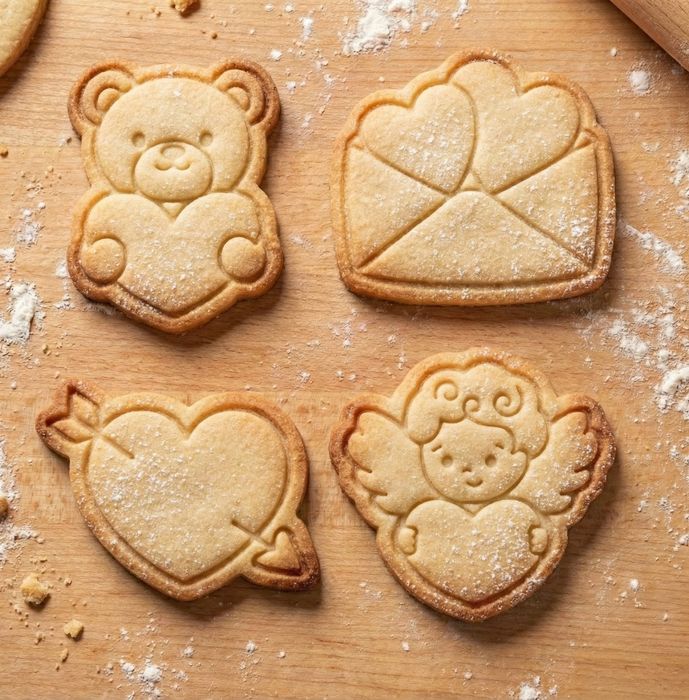 Walentynkowe foremki ciastka