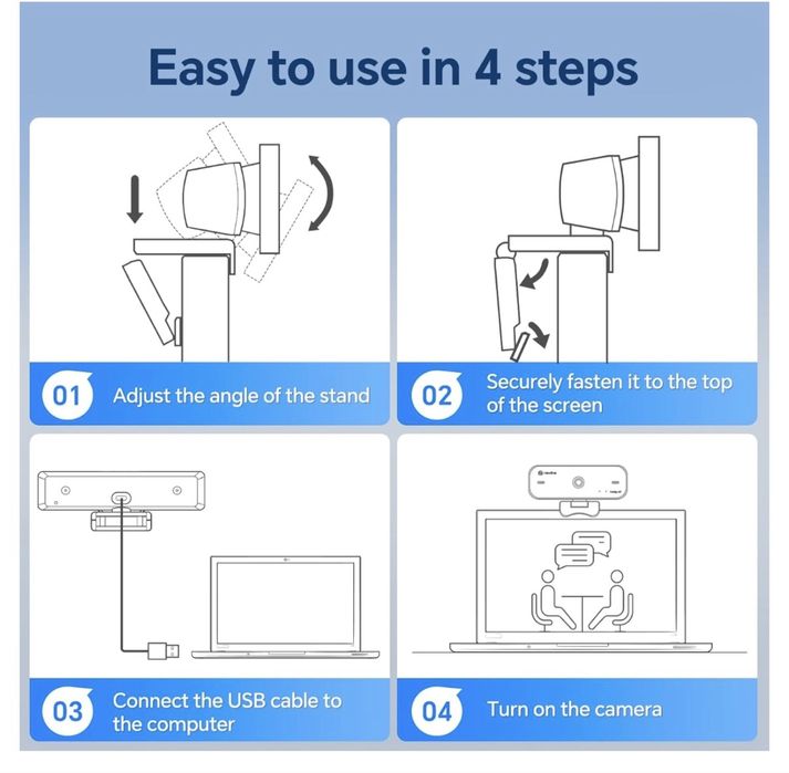 Веб-камера Newline для ПК 4K UHD з мікрофоном
