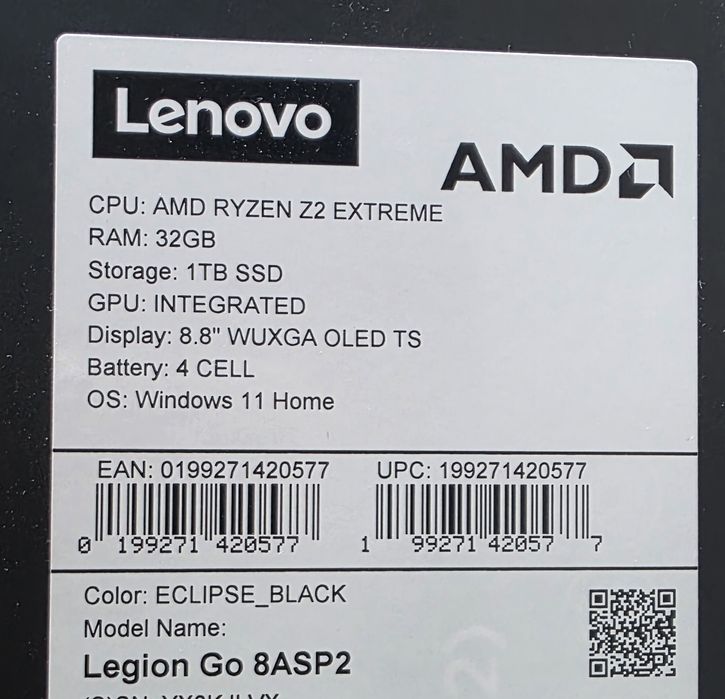 Lenovo Legion go 2 z2 extreme + stacja dokująca + klawiatura
