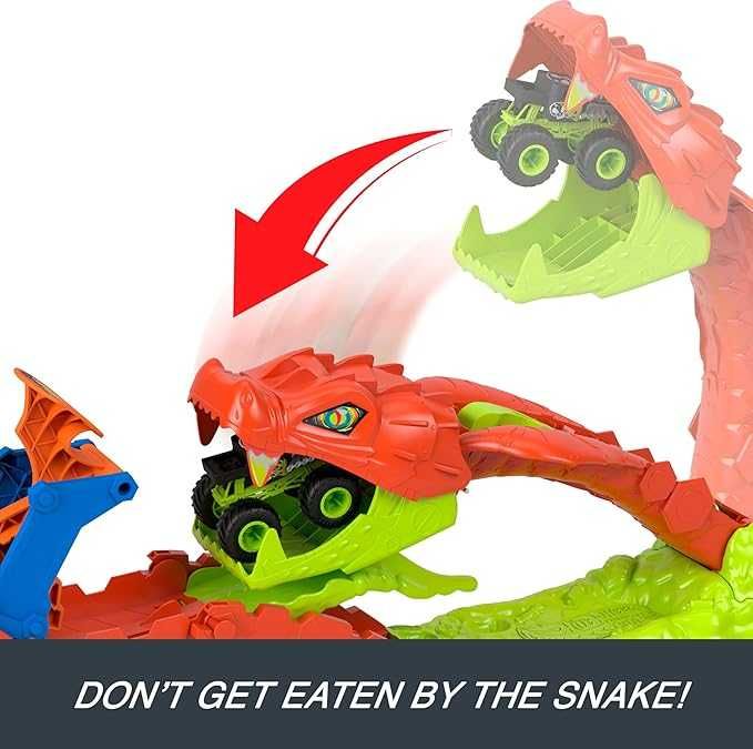 Трек Хот Вілс Удар Змії Bone Shaker 1:64 Hot Wheels Snake SlamTakedown