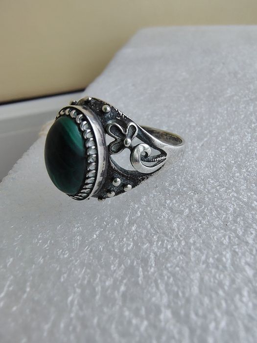 Перстень женский советы Малахит 875 Звезда