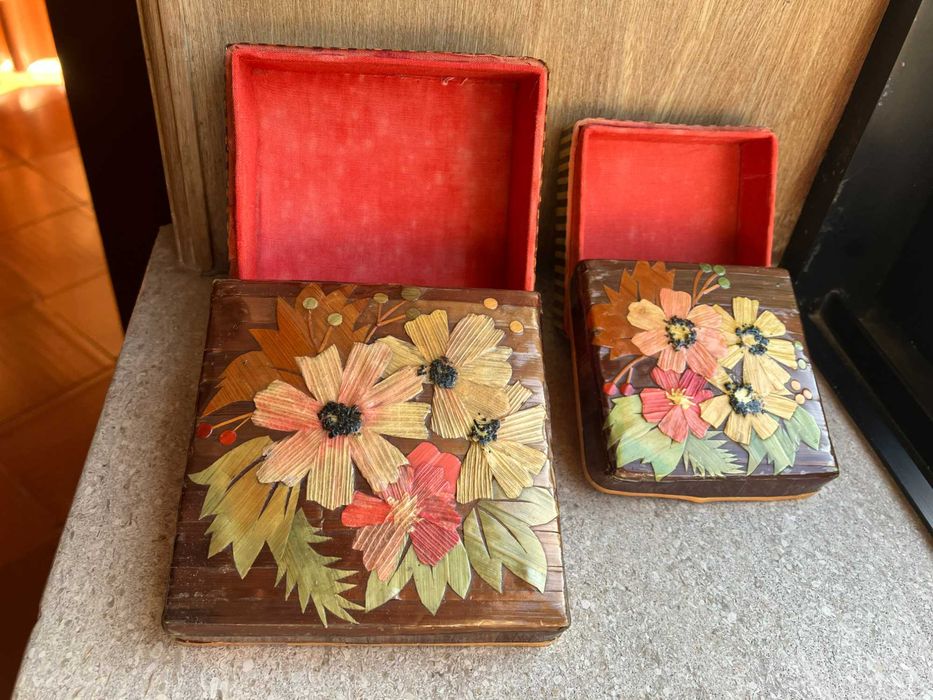 Conjunto de 2 caixas decorativas