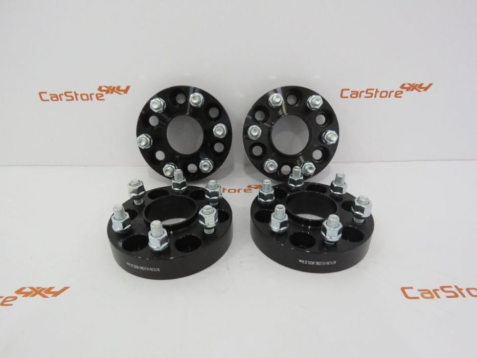 Espaçadores 4x4 30mm Nissan Navara D40 Np 300 6x114.3 M12x1.25 Pretos