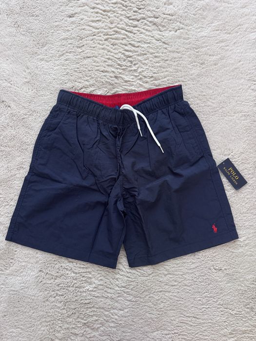 Granatowe męskie szorty Polo Ralph Lauren szybkoschnące rozmiar M