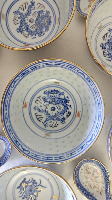 Conjunto taças loiça chinesa