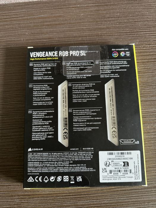 corsair vengeance rgb pro - купить компьютеры и комплектующие